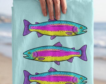 Preppy Küstenfisch PNG, buntes Sommer Strand Sublimationsdesign (digitaler Download)