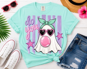 Summerween PNG, Do You Boo PNG, Cute Ghost PNG, Spooky Summer Shirt Design, Bubblegum Ghost Sublimation, Halloween Clipart
