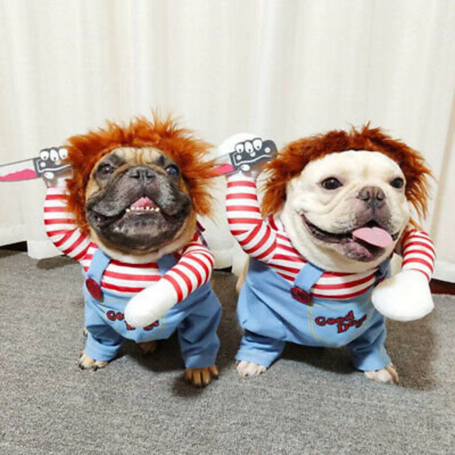 CHUCKY PET COSTUME Funny Pet Costume, Chucky Dog Costume, Pet Cosplay
