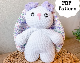 CROCHET PATTERN/ Bunny Crochet Pattern/ amigurumi pattern/ Easter crochet pattern/ crochet bunny/ Cute baby gift