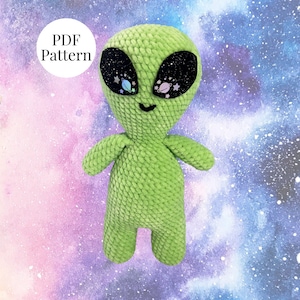 Gehäkelte Alien Anleitung/ Amigurumi Alien Anleitung/ Schnelle und einfache Häkelanleitung
