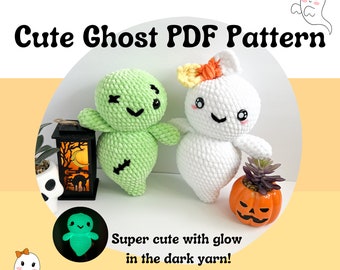 crochet ghost pattern / crochet halloween / crochet cute pattern / amigurumi ghost pattern