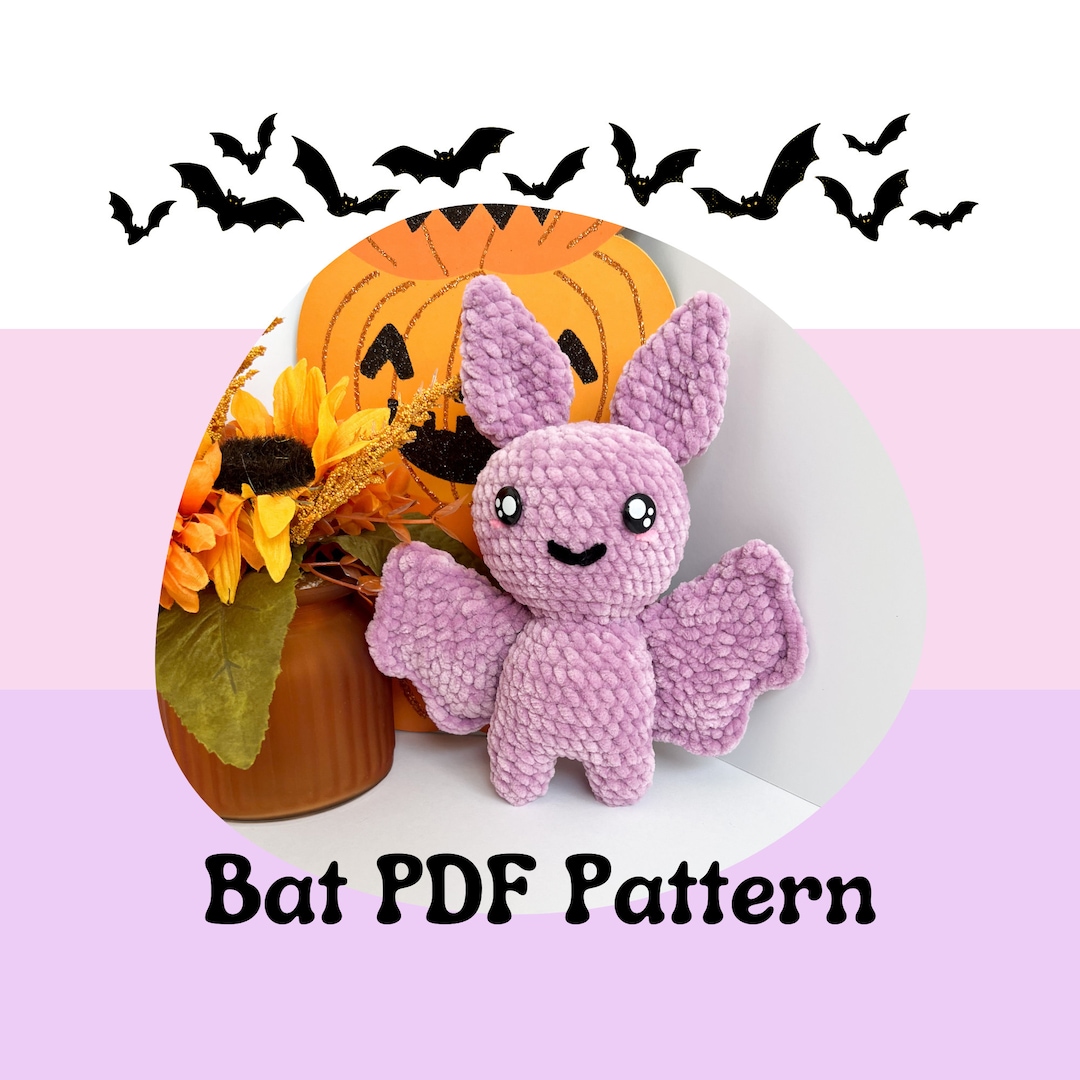 Crochet Bat Pattern/ Amigurumi Bat Pattern/ Crochet Halloween Pattern ...