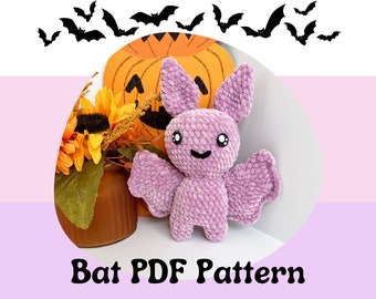 Crochet bat pattern/ amigurumi bat pattern/ crochet halloween pattern