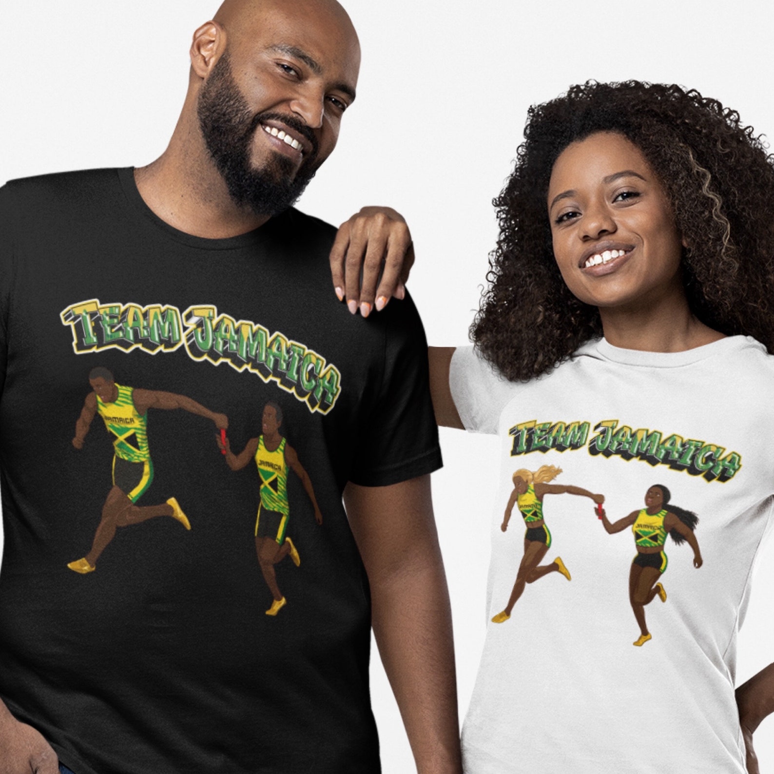 Team Jamaica Track and Field Relay Unisex Tshirt by Yaad Swag Etsy