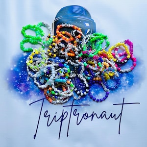 30 Kandi Armbänder Zufällige Sortierung Festival PLUR EDM Rave Perlen Stretch Trading