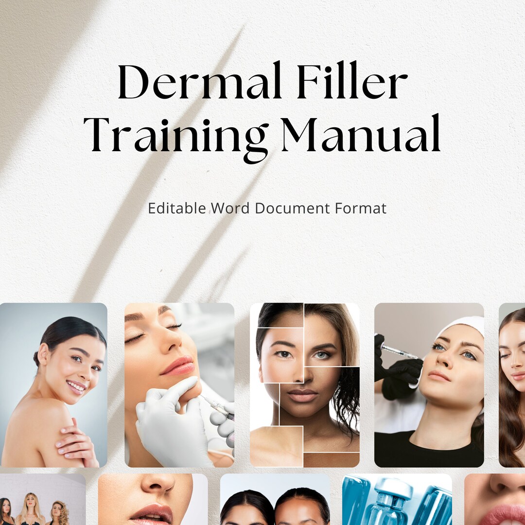 Dermal Filler Training Manual Etsy
