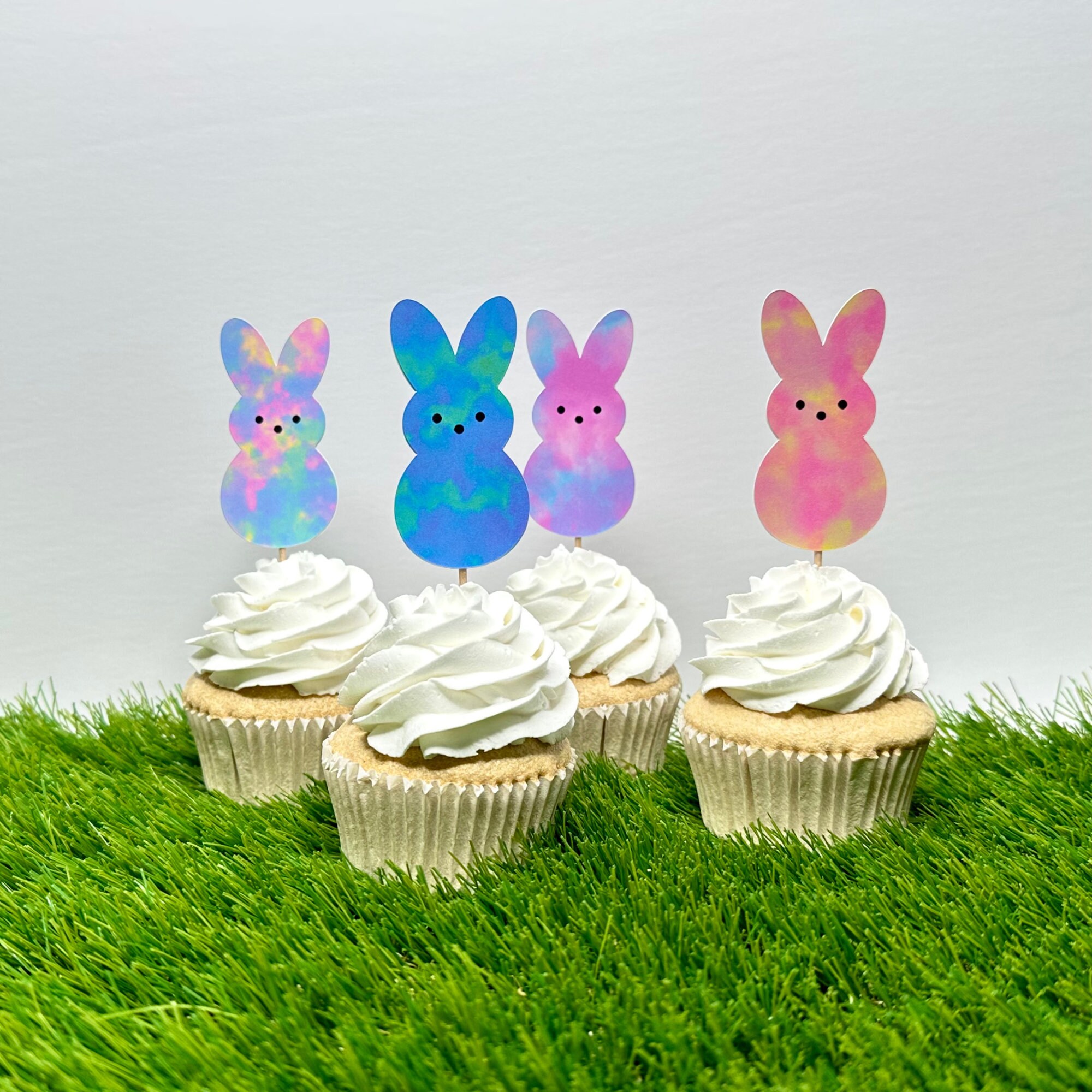 Tie Dye Peeps Cupcake Toppers Peeps Cupcake Toppers Easter Cupcake