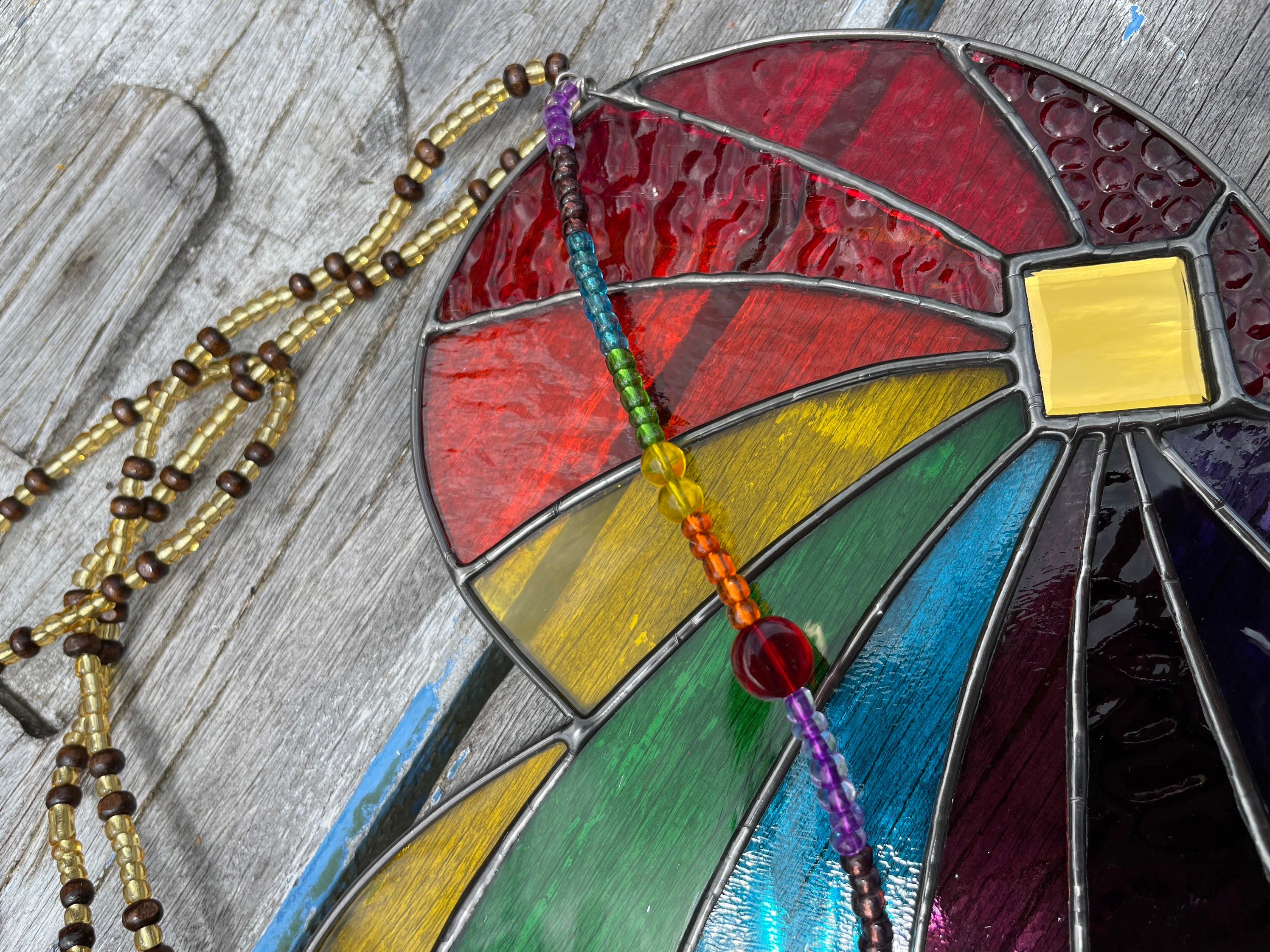 Rainbow Heart Leadlight Suncatcher Etsy Australia