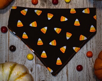Citrouilles | Candy Corn Reversible Pet Bandana