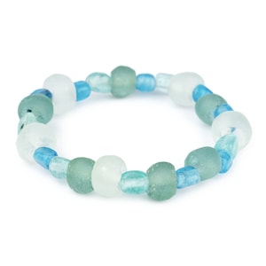 Seashore sea glass bracelet