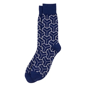 Gents Japanese box illusion socks