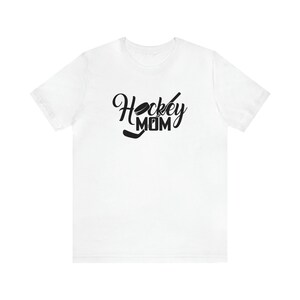 Hockey Mom Unisex Jersey Short Sleeve Tee, Hockey Shirts Tshirts For Him For Her, Hockey Gifts, Hockey Sports Shirts, Hockey Fan Shirts