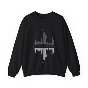 New York 1 Unisex Heavy Blend Crewneck Sweatshirt, NY Shirts Sweatshirts For Him Her, Shirts, NY Gifts