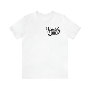 Hockey Bro Unisex Jersey Short Sleeve Tee, Hockey Shirts Tshirts For Him For Her, Hockey Gifts, Hockey Sports Shirts, Hockey Fan Shirts