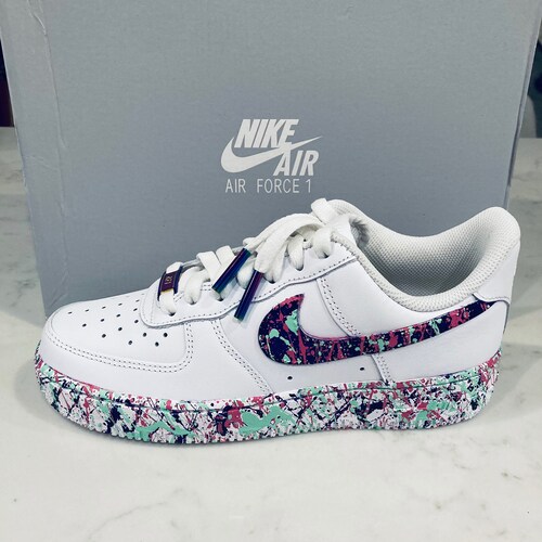 Custom Nike Air Force 1 Splatter Etsy