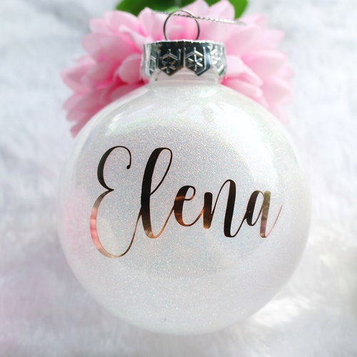Personalised Christmas Baubles/custom Name Christmas Tree Etsy Australia