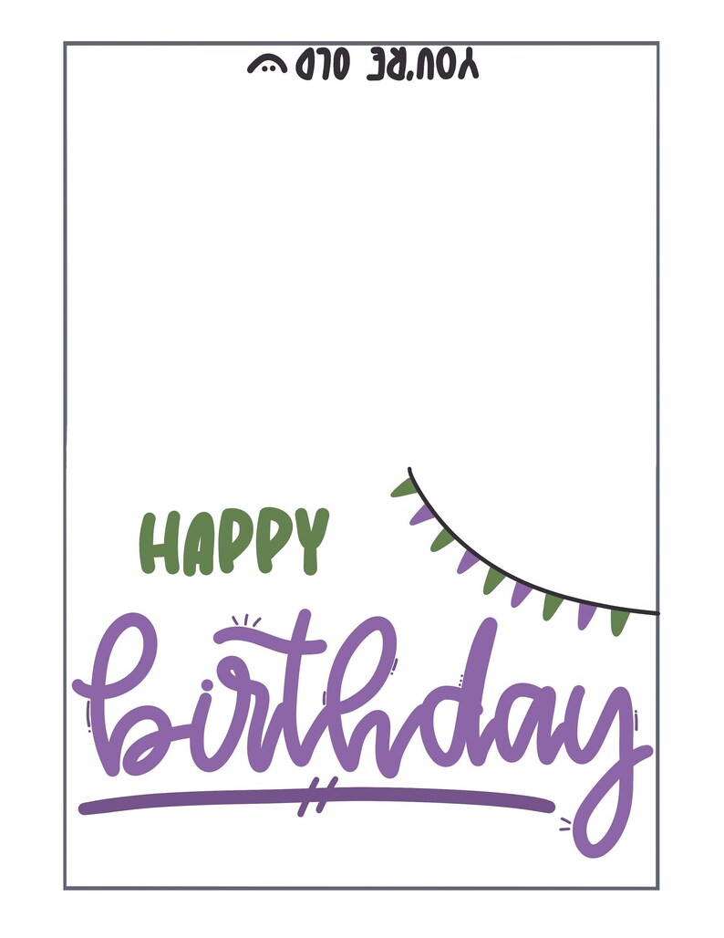 Printable Birthday Card | Calligraphy | Handmade Birthday Card | Happy ...