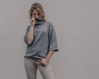 Alpaca Turtleneck Sweater: Soft Knit Pullover, Gifts for Women