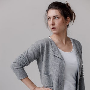 Handmade cashmere sweater, Women&#39;cashmere and merino wool cardigan, knitted women&#39;s cardigan, cashmere button up cardigan, cashmere sweater