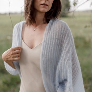 Women mohair cardigan,silk  wedding cardigan, wedding sweater, mohair sweater light blue cardigan, sweater, knit sweater, Christmas gift
