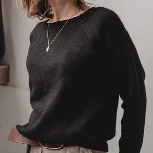 Pull 100 % laine d'alpaga, pull pour femme, pull doux en alpaga, pull en laine tricoté, pull basique en tricot d'alpaga, cadeau pour elle