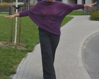 Mohair sweater, silk mohair pullover,  sweater, soft wedding sweater, knitted pullover,  mohair poncho, mohair silk poncho