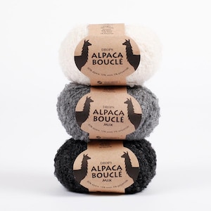 DROPS Alpaca Bouclé Yarn: Loop Knitting Wool for Toys & Crafts