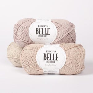 Made from a wonderful mix of cotton, viscose and linen, Belle is an all-year yarn that breathes well, has a delicate texture and shine