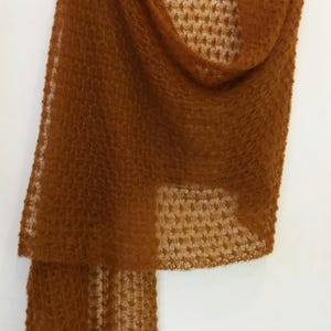 Cozy, warm and lightweight silk mohair scarf Women&#39;s scarf Knitted mohair scarf Knitted winter scarf Wedding cape Knitted silk mohair scarf