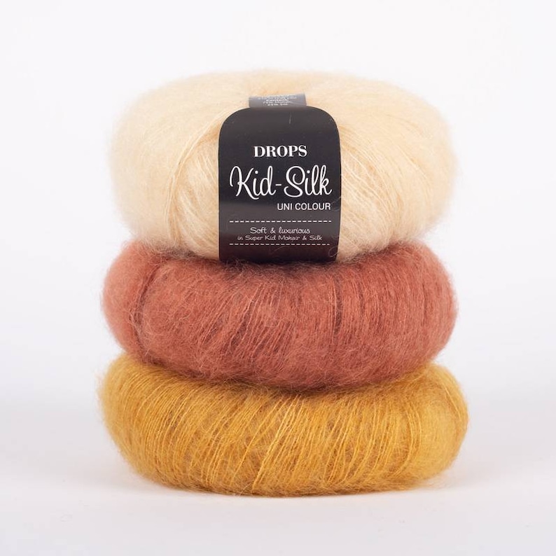 Baby Mohair Silk Yarn 38 Colour Garnstudio Drops Design Etsy