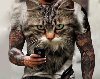 Camiseta Cat camisa camisa top camisa tela calidad camiseta regalo camiseta