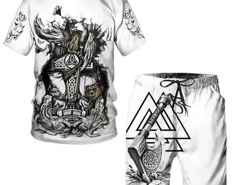 Camisa vikinga camiseta camisa superior camisa de regalo de tela de calidad camiseta de regalo