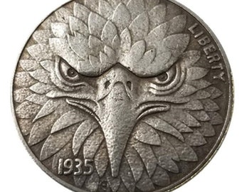 Moneda de metal de cabeza de águila nueva moneda de regalo monedas metálicas