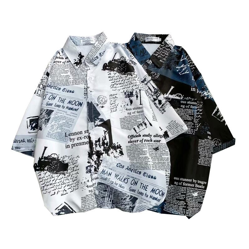 Newspaper Shirt T-shirt Top Shirt Cloth Quality Gift Shirt T-shirt - Etsy  Canada