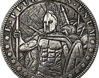 Spartan warrior metal coin nueva moneda de regalo monedas metálicas