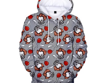 Sudadera con capucha clown top winter cloth quality gift hoodie hooded