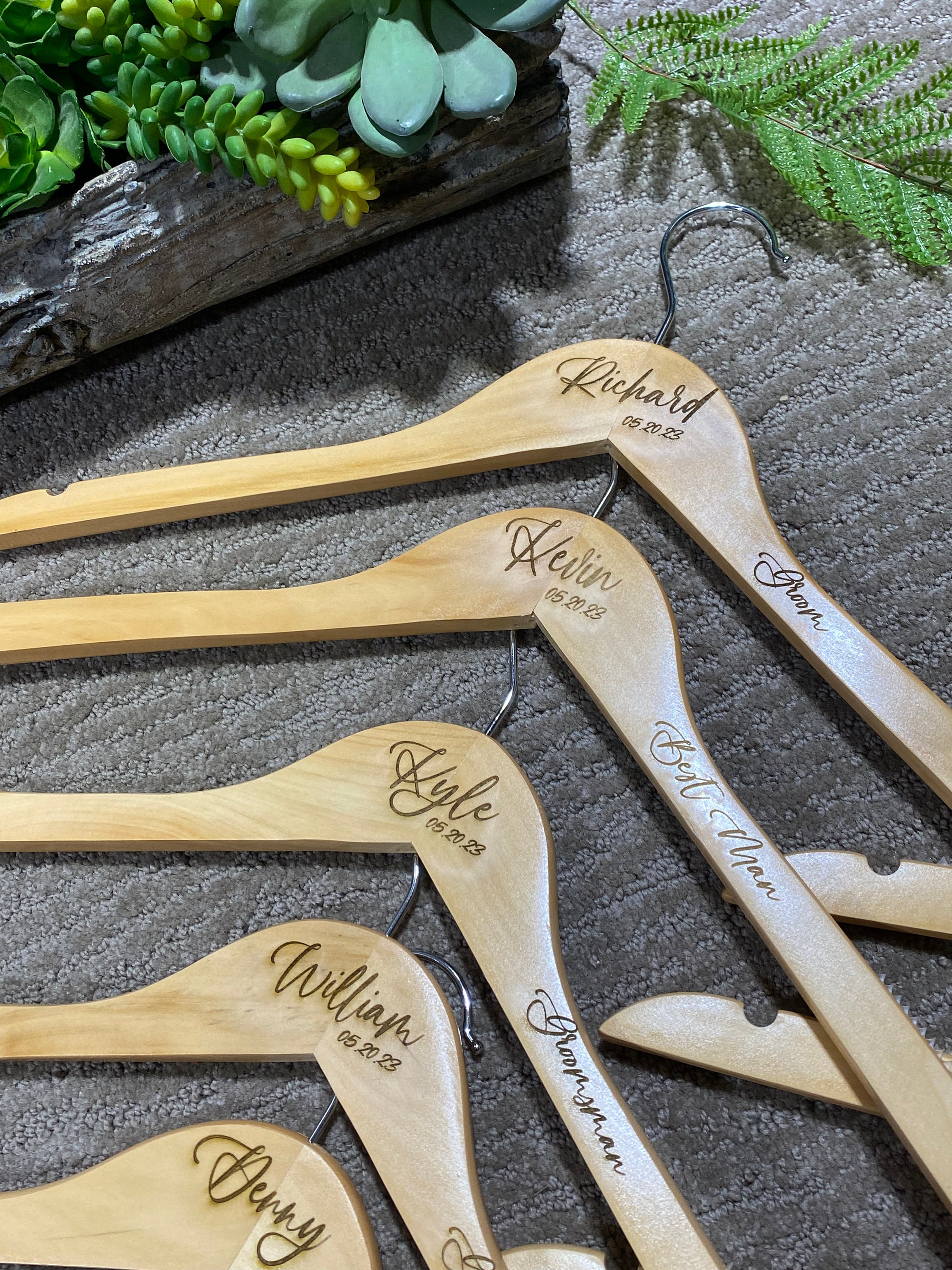 Custom Wedding Hangers, Wedding Party Hangers, Dress Hanger