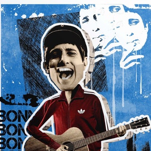 Gerry Cinnamon Collage inspired portrait