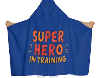 Superhero In Training Hooded Towel | Kids Cotton Terry Cape