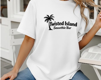 Twisted Island Smoothie Bar T-Shirt | Palm Tree Tropical Logo Tee