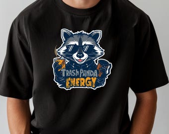 Trash Panda Raccoon T-Shirt, Funny Wildlife Graphic Top, Unisex Animal Lover Gift