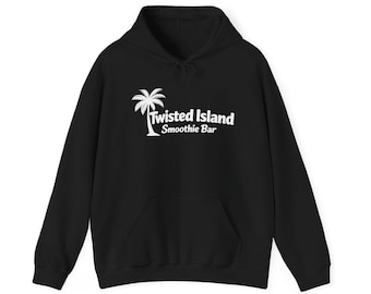 Twisted Island Smoothie Bar Hoodie | Tropical Palm Logo Hooded Sweatshirt