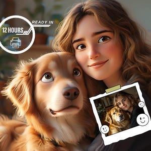 Pixar Style Portrait vom Foto | Paare Porträt | Werde ein Pixar-Charakter | Jubiläumsgeschenk, 3D Cartoon Haustier Porträt, Digital Download