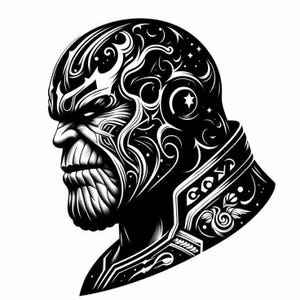 Avengers - Guardians of The Galaxy Thanos Cut Files, - pdf, png, dxf, jpeg, cdr files included