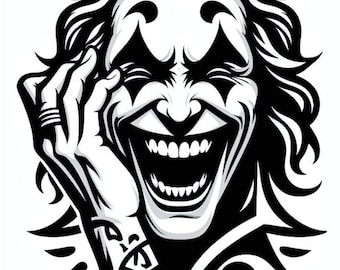 Joker Head Cut File: Laser, Plasma, Cricut, CNC (Digital Download)