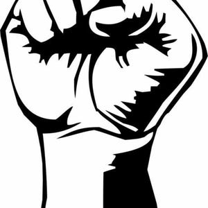 Fist Punch Tattoo Clipart SVG: Vector Image, Laser Cut File (Digital Download