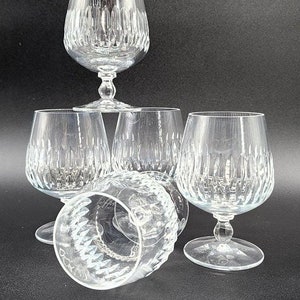 Vintage Schott-Zwiesel Cut Crystal Brandy Snifters - Celebration Collection (Set of 5)