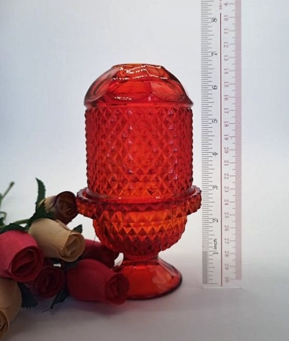 工芸品 Amberina Red amber Lamp Shade Benjara 20 Inch Table Lamp, Vintage Red Amber Mica Shade