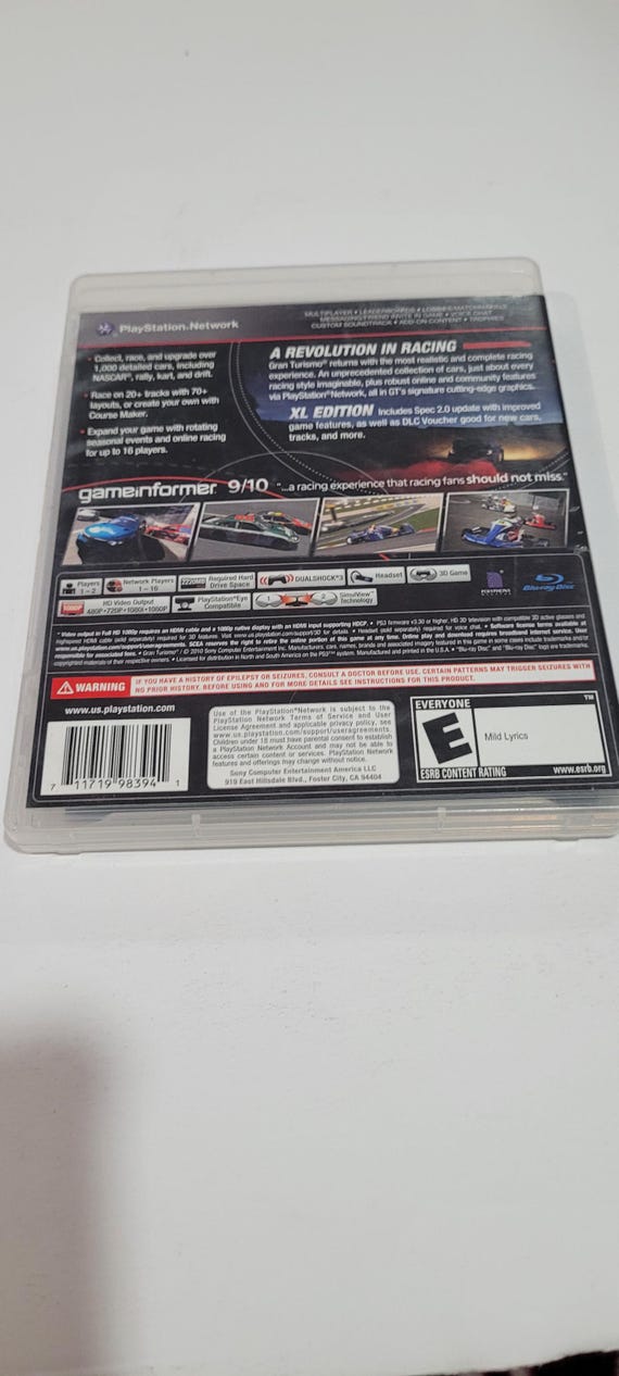 Playstation 3 Gran Turismo5 Xl Edition - Etsy
